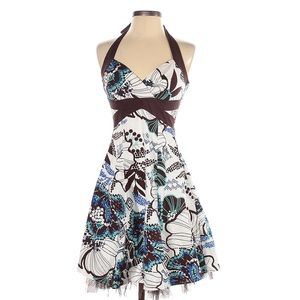 Ruby Rox Brown Floral Dress